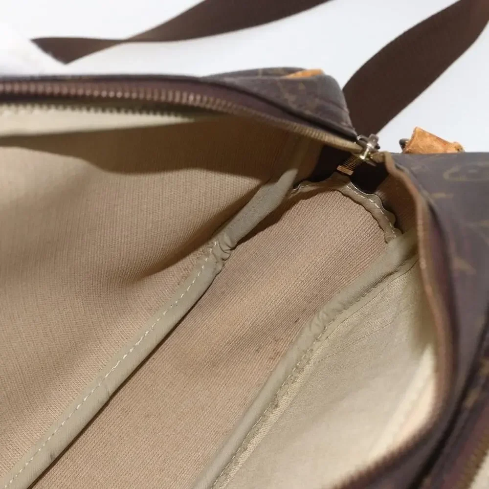 Louis Vuitton Monogram Reporter PM Shoulder Bag Brown